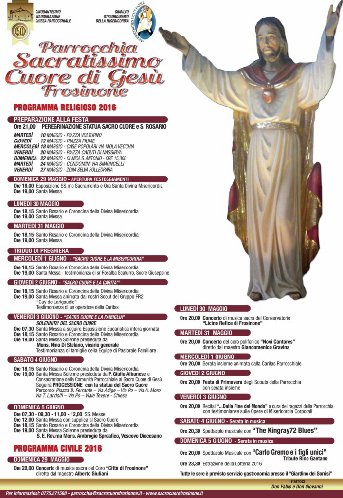 Manifesto Festa Sacro Cuore 2016 sito